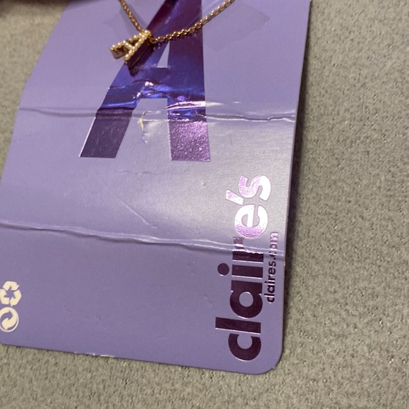 Claire's Letter A Necklace - Picture 2 of 4